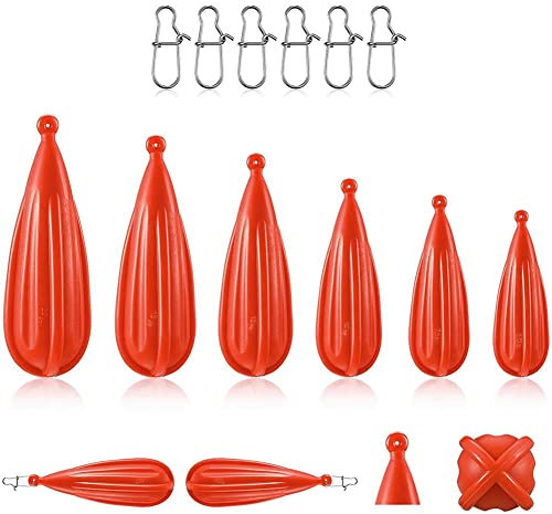 Qusedwey Angel Praxis Stecker Angel Wurf Stecker Baitcasting Gummi ÜBung Stecker Geeignet für Verbesserung der WurffäHigkeit, 6 StüCke