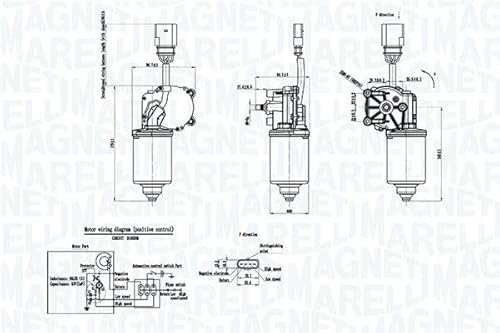 Autoteile Gocht Wischermotor Scheibenwischermotor Vorne für 8E1955113 8E1955119 Audi A4 B5 Avant 8D5 1994-2001