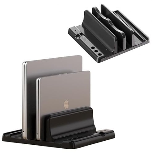 OYE Adjustable Laptop Stand for Desk, Laptop Desktop Holder with Adjustable Slots, 4 in 1 Space-Saving Stand, Portable Notebook Holder for All MacBook, Pro Air, Dell, Surface,iPad Up to 17.3