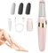 Pedicure Tools, Electric Callus Remover for Feet, USB Rechargeable Waterproof Hard Skin Remover Foot with 4 Brush Heads, for Treating Dry Cracked Heels, Calluses and Dead Skin