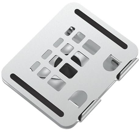 Florisync Portatile Pieghevole Computer Sollevamento Risers Laptop Desk Stand Base Rotazione 360 Gradi Per La Lettura E Video Guardare Alluminio Regolabile Tablet Holder