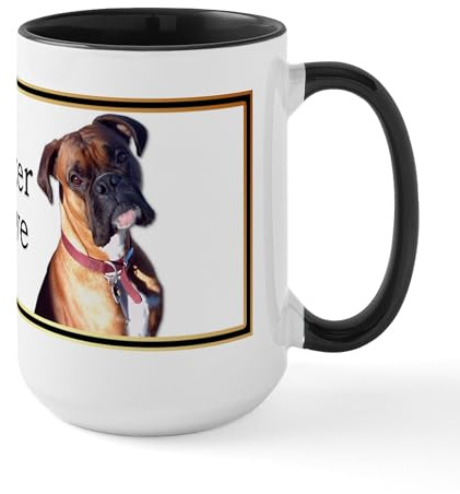 CafePress Boxer Dog Large Mug 15 oz (444 ml) Ceramic Coffee Mug