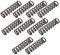 Sourcing Map Ressort de Compression 1.2mm Fil Diamètre, 9mm OD, 35mm Libre Longueur, Acier Extension Noir 10Pcs