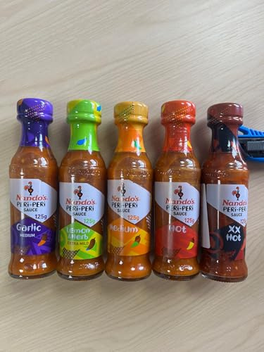 Assorted Multi-Flavours Nando's Peri-Peri Sauce 125g (Pack of 5)