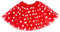 Oblique Unique® Tutu Tütü Damen Frauen Rock Rot mit weißen Punkten als Kostüm Accessoire für Fasching Karneval Motto Party