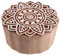 Indischer Textilstempel, Holz Stoffdruckstempel, Blaudruck Stempel, Druck Modell - Ø 5 cm Mandala 5 / Indische Holzstempel