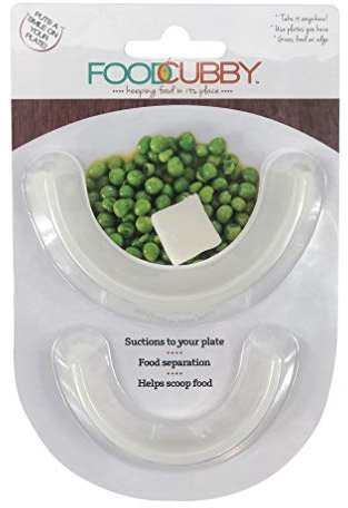 Food Cubby Plate Divider Clear 2 pack