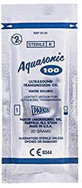 Aquasonic 100 Ultrasound Gel, Ultrasonic Transmission Gel, Water Soluble Hypoallergenic Bacteriostatic, Non-Sensitising Gel for Therapeutic Medical Ultrasound and Beauty Application, Sachets, 48 Pack