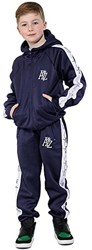 A2Z 4 Kids Enfants Filles Garçons Survêtement A2Z Projet Imprimer Panneaux - T.S A2Z 700 Navy 5-6
