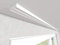 Market-Alley Vorhangschiene Aluminium Weiß Gardinenschiene ; 2-/ 3-/ 4-läufig ; 120cm-600cm. Für Kräuselband Gardinen oder Schiebevorhang (2-läufig ; 180cm ; nur Gardinenschiene)