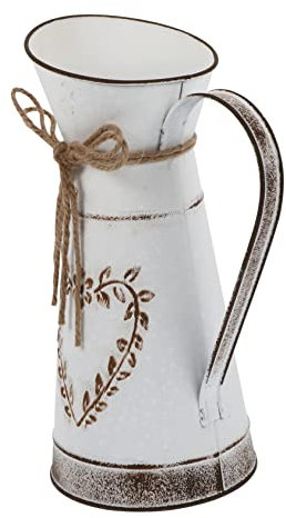 Cabilock Flower Vase Regadera Vintage Wedding Decoration Jarrón Vintage de con ?o de de Campo Francés con Mango para Jardín Flores Arreglo 4 Casamento Decoração Floreiras Exterior