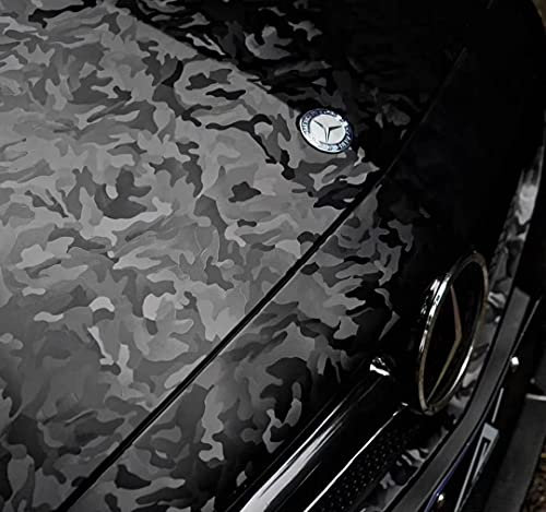 Generico Pellicola Car Wrapping Mimetico Triple Black Adesiva Rivestimento Auto Moto Boat Tuning Accessori Auto LOLLOMOTO (150cm x 50cm)