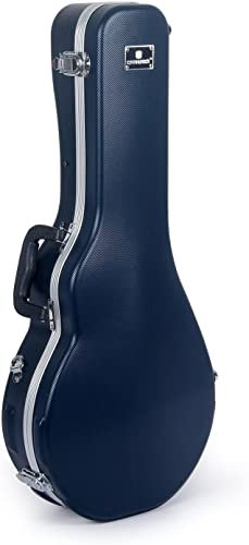 Crossrock ABS Molded Case for F-Style Mandolin with Removable Shoulder Straps-Blue(CRA862MFBL)
