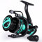 Sougayilang SL Spinnrolle 5,2:1 Hochgeschwindigkeits-Metallspule Leistungsstarke Spinnangelrollen Karpfenangeln Hecht Kohlefaser Drag Max 25LB Angelrolle-G40