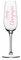 Personalised Name Champagne Vinyl Sticker Decal Transfer Label for Wine Glasses, Flutes Bottles, Carafe, Gift Bag, Box (Small - 3cm Tall Capital Letter Height)