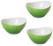 Omada Design 3 bols colorés de 40 cl, incassables, empilables, lavables au lave-vaisselle, ligne Trendy
