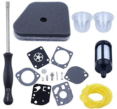 Gubeter Trimmer Carburatore Kit di Riparazione, per Stihl Fs100 Fs100R Fs100Rx Fs110 Fs110R Fs110X Fs110Rx Fs130 Fs130R Trimmer, 4180 120 0611 41801200610