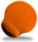 Tapis de souris orange. Base antidérapante en silicone et repose-poignet rembourré. Ergonomique. Réduit la tension du poignet pendant de longues journées de travail ou de loisirs, joueurs,