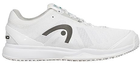 HEAD Men's Sprint Pro 3.0 Grass Tennis Shoes White/Grey, sz 10.5 UK