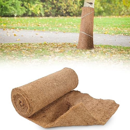 Sonnewelt 50cm x 10m Kokosmatte Winterschutz und Kälteschutz für Pflanzen I 1200g/㎡ Böschungsmatte mit Naturlatex I Naturprodukt aus 100% Biologisch I Baumschutz für kübelpflanzen - 1 Stück