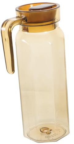 IMIKEYA 1 Pc bouteille d'eau froide cruches de claires cruche avec couvercle bouilloire citrons réfrigérateur pichet d'eau froide pichet de bureau la nuit Un verre