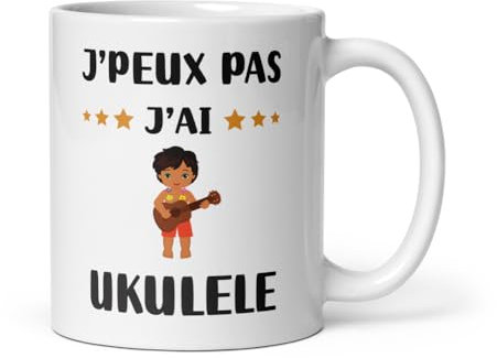 Mug ukulele je peux pas j'ai ukulele ukuléliste tasse ukulele humour