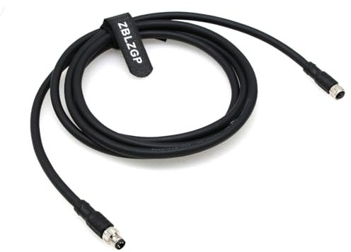 ZBLZGP Cavo di estensione del segnale M8 a 4 pin per stampaggio maschio femmina presa A codice saldatura 8 mm giunto filettato cavo elettrico aviazione per telecamere industriali aeronautiche 10 m