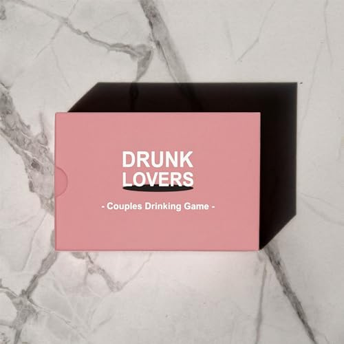 DRUNK LOVERS - Gioco di bevande per coppie per appuntamenti notturni, 54 carte da gioco, giochi di coppie, romantico gioco di carte di San Valentino per coppia