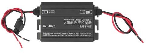 Batteria per Controller Solare MPPT 12 A per Solare di Veicoli Elettrici, con Display A LED, Protezione Sovraccarico, Guscio in Alluminio, Materiale in Lega di