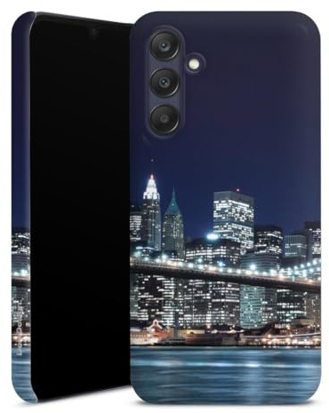 DeinDesign Premium Case kompatibel mit Samsung Galaxy A25 5G Smartphone Handyhülle Schutzhülle matt USA New York Brooklyn Bridge