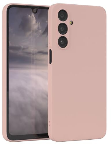 EAZY CASE - Custodia in silicone per Samsung Galaxy A16 5G, custodia in silicone morbida antiurto con protezione della fotocamera, sottile di alta qualità, in TPU, colore rosa pastello