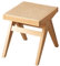 SHAIRMB Rattan-Gangbank, Bauernhaus-Holzbank Mit RattansitzfläChe, Essbank Aus Massivholz, Beistelltisch FüR Flur, Wohnzimmer, KüChe, Schlafzimmer, FußEnde,04,40x45x45cm