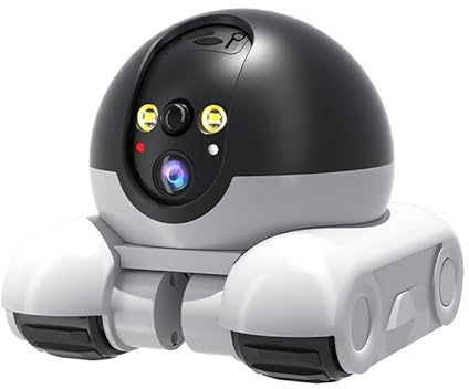 Smart Pet Camera with 360° View – Wireless Robot Pet Monitor with Dual Lens, Two-Way Audio, App Control, HD Video for Dogs & Cats