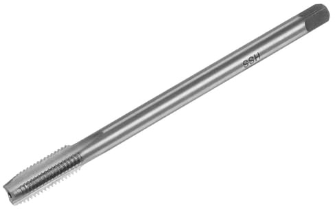 FUBESK Taraud à filetage métrique M9 x 125, 110 mm extra long, cannelure droite HSS pour utilisation en machine