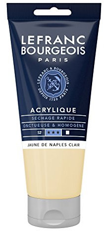 Lefranc Bourgeois Acrylique Fine Tube 80ml Jaune De Naples Clair