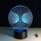 YTDZLTD Optische Täuschung 3D Handball Nacht Licht 16 Farben Andern Sich Fernbedienung USB-Strom Touch Schalter Dekor Lampe LED Lampe Tisch Kinder Brithday weihnachten Geschenk