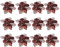 Toyvian 12 Stücke Christbaumschmuck Glitter Poinsettia Weihnachtsschmuck Baumschmuck Künstliche Weihnachten Blumen Deko für Weihnachtsbaum Weihnachtskranz