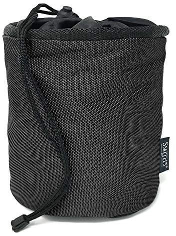 Smith’s® Premium Waterproof Peg Bag | Black | 28 x 18 x 18 cm | for Laundry, Clothes & Pegs | Weather Resistant Oxford 1680D | Indoor & Outdoor Use | Belt & Washing Line Carabiner