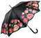 LUCKYWEATHER Regenschirm Stockschirm Damen Motiv Rosen Auf-Automatik I Stockregenschirm groß und stabil sowie hochwertig verarbeitet I Regenschirme mit UV-Schutz