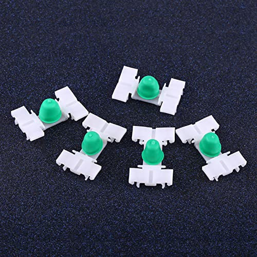 Aukson Clips de Tige de Verrouillage de Porte - 50 pièces en Plastique Blanc moulure de Porte de Voiture Clips de Garniture Attaches de retenue pour série 3 E36 E46