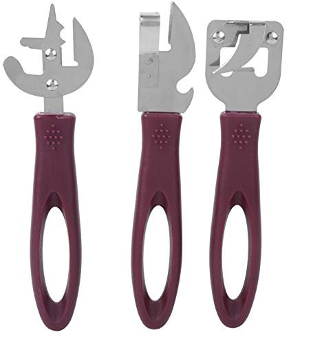 Dosenöffner Handheld 3Pcs Handbuch Dosenöffner Edelstahl Flaschenöffner Blechöffner für Restaurant Home Camping
