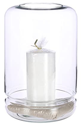 Mica Decorations Elements DIY Windlicht - H26 x Ø17 cm - Transparent