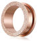 BlackAmazement 316L Edelstahl Ohr Flesh Tunnel Plug Inlay Sandgestrahlt Silber Rosegold Herren Damen (Farbe Rsoegold Ø 20mm)
