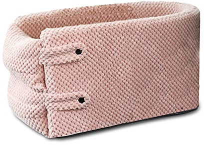 Ergocar Siège de Sécurité Auto pour Chiens & Chats - Sac de Transport Respirant Portable Mou Amovible Lavable - Panier Voiture Lit pour Animaux de Moins de 6 kg - Rose