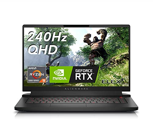 Alienware m15 R7 AMD 15.6 Gaming Laptop - QHD (2560x1440) 240Hz, AMD Ryzen 9 6900HX, 32GB DDR5, 1TB SSD, RTX 3070Ti, HDMI, Wifi, Webcam, Windows 11, 1-Year Premium + 6-Months Migrate Services - Black