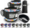BEAR GRIP - Ankle Straps for Cables with New Fleece Design - Strong Closure, Double Stainless Steel D-Ring, Adjustable Neoprene - For Men & Women (Donut - Pair)