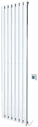 King Chrome 800w Electric Designer Radiator Thermostatic Vertical Heater 516mm (w) x 1850mm (h)
