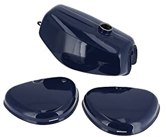 Set: Tank + Seitendeckel, Dunkelblau RAL 5013 - für Simson S50, S51, S70
