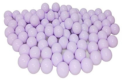 100 Bio Bällebad Bälle aus nachwachsenden Zuckerrohrrohstoffen (8cm Ø, Flieder 09)