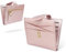 conisy Petit Portefeuille, Blocage RFID, Cuir Fin, Poche Avant à Deux Volets, Portefeuille avec Fermeture éclair, Porte-Monnaie pour Femme (Rose Brillant)